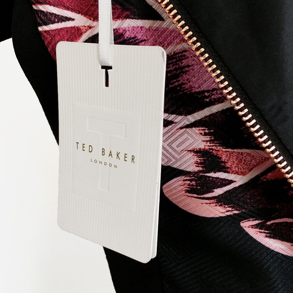 Ted Baker Floral Shift Dress SZ 4 - Picture 7 of 8